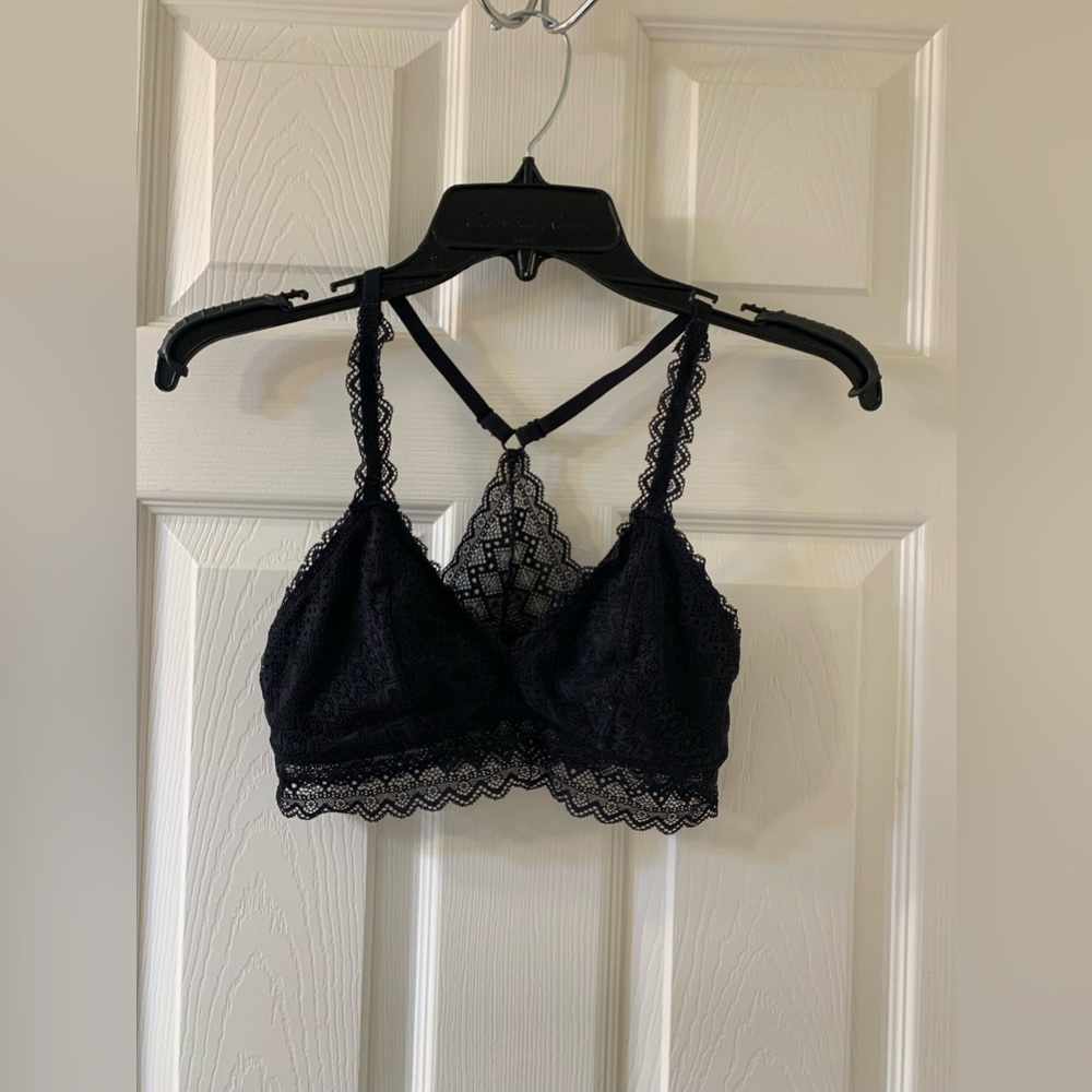 XS black bralette never worn